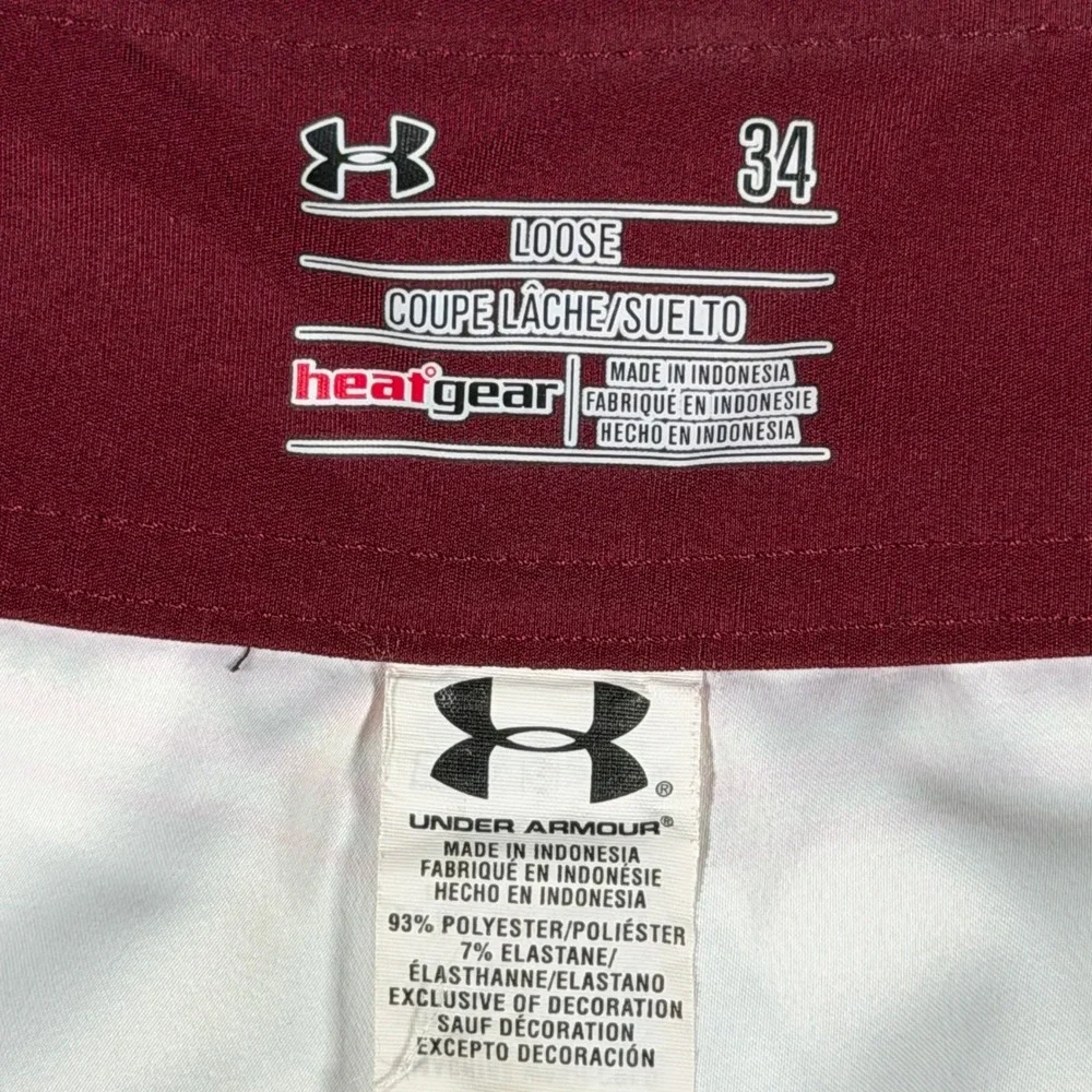 Under Armour Mens HeatGear Striped Board Shorts‎ Red Yellow Size 34 1257781
